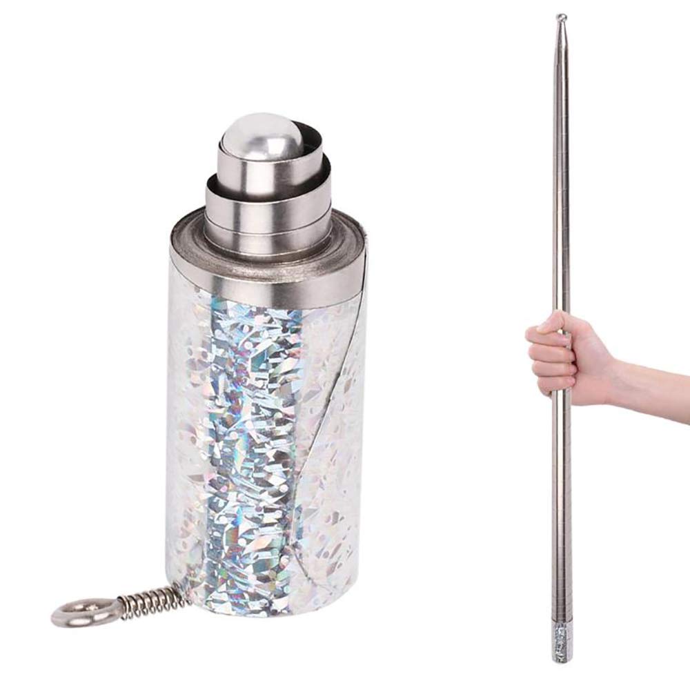 43.30"/110cm Metal Appearing Cane Magic Tricks for Professional Magician Stage Street Magic Performance