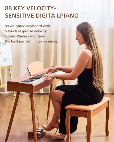 Professional 88-Key Weighted Hammer Action Digital Piano
