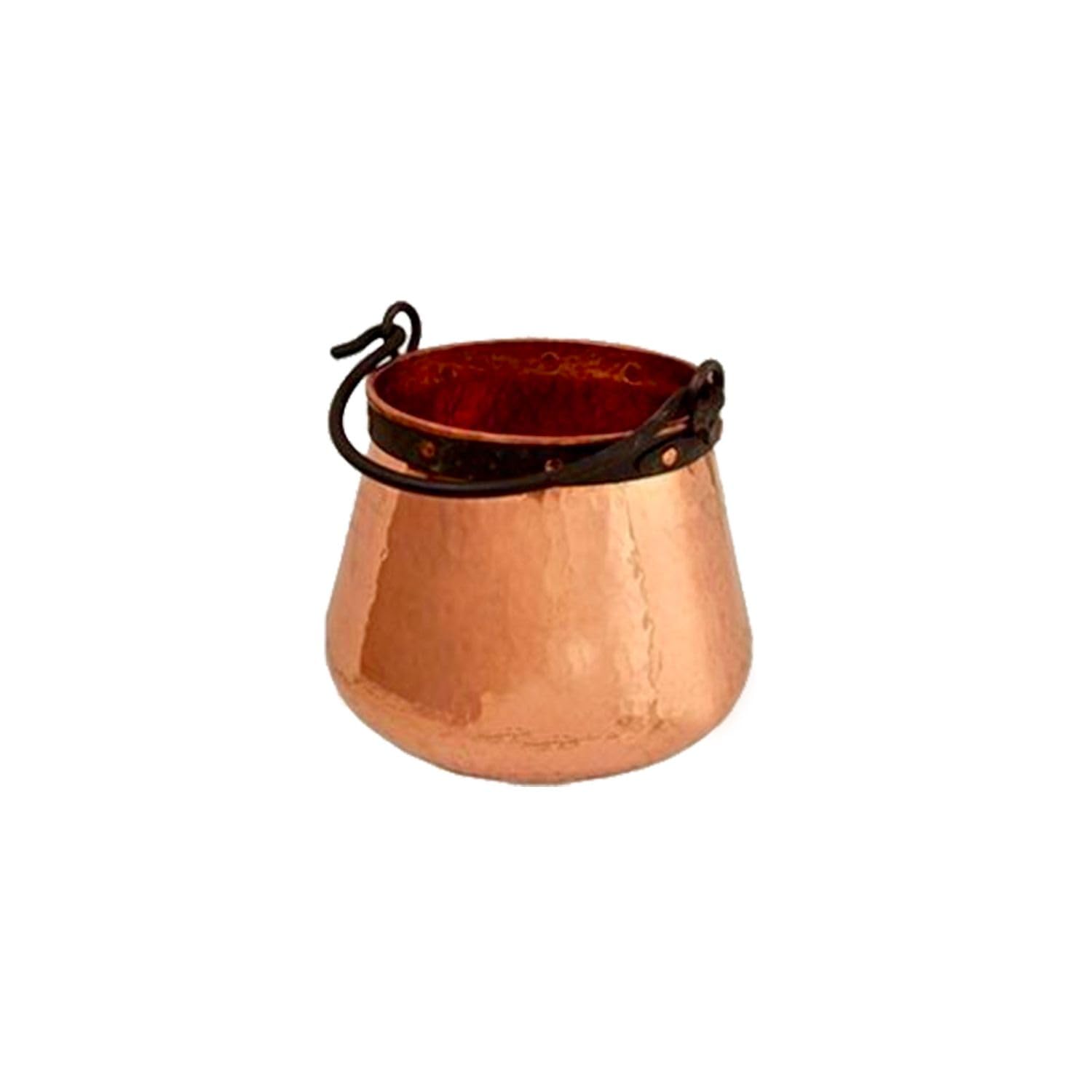 Chaudron en cuivre - avec poignée en Fer, 10L