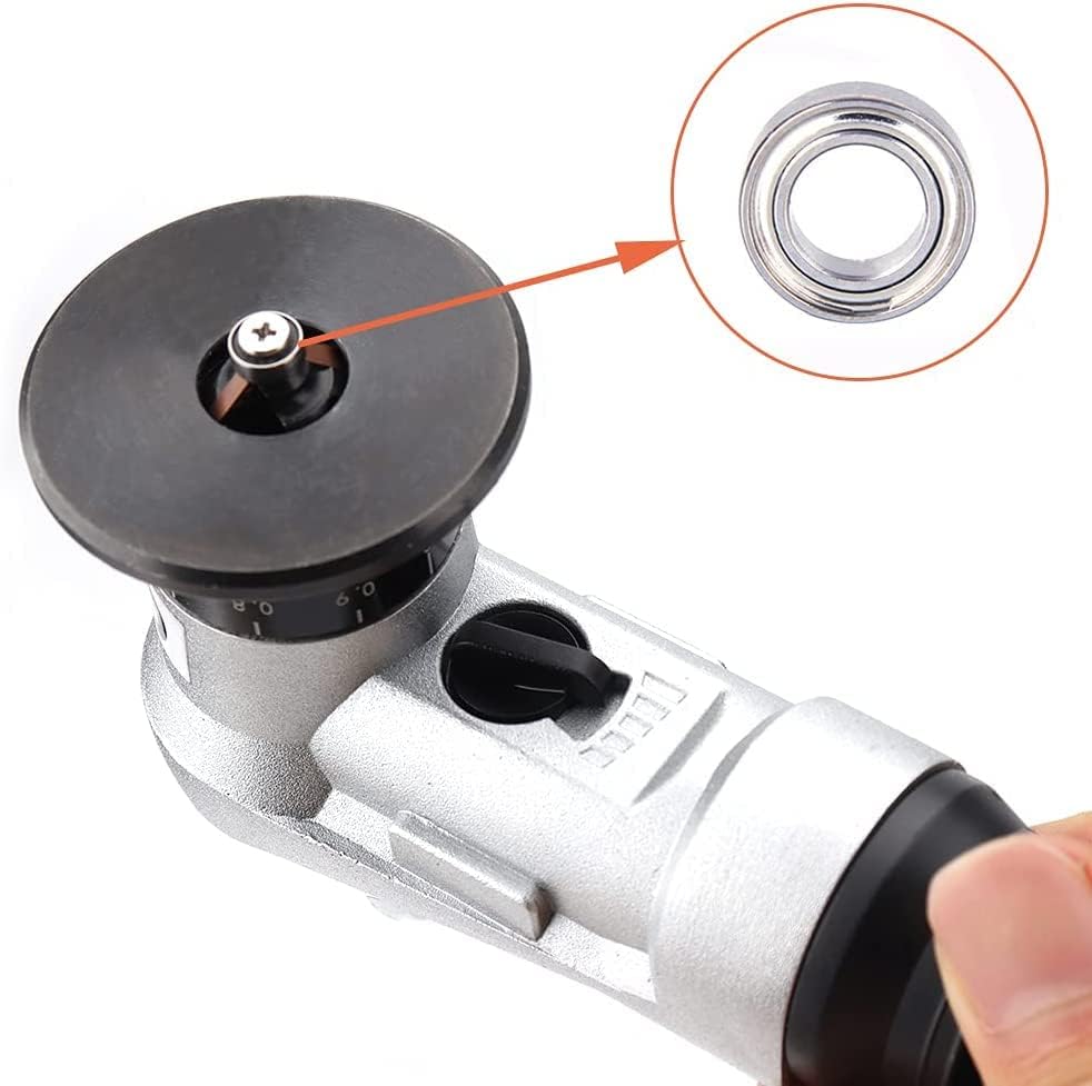 Miniatura 2 de Paquete de 5 rodamientos auxiliares para mini máquina de biselado neumática, herramienta de biselado lineal manual reemplazable de 0.118 in x 0.276