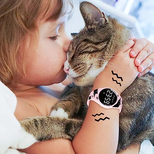 Image of Kids Watches for Girls Boys Digital Sport Watch with Step Counter Pedometer Vibration Alarm Clock, No App Waterproof Fitness Tracker Kids Watch Boys Girls Teens Students Ages 5-16