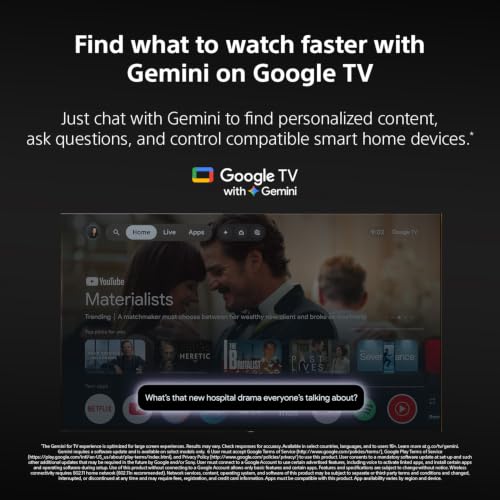 Sony 55 Inch BRAVIA 6 OLED 4K HDR Smart Google TV with Gemini (K-55A60) - image 7