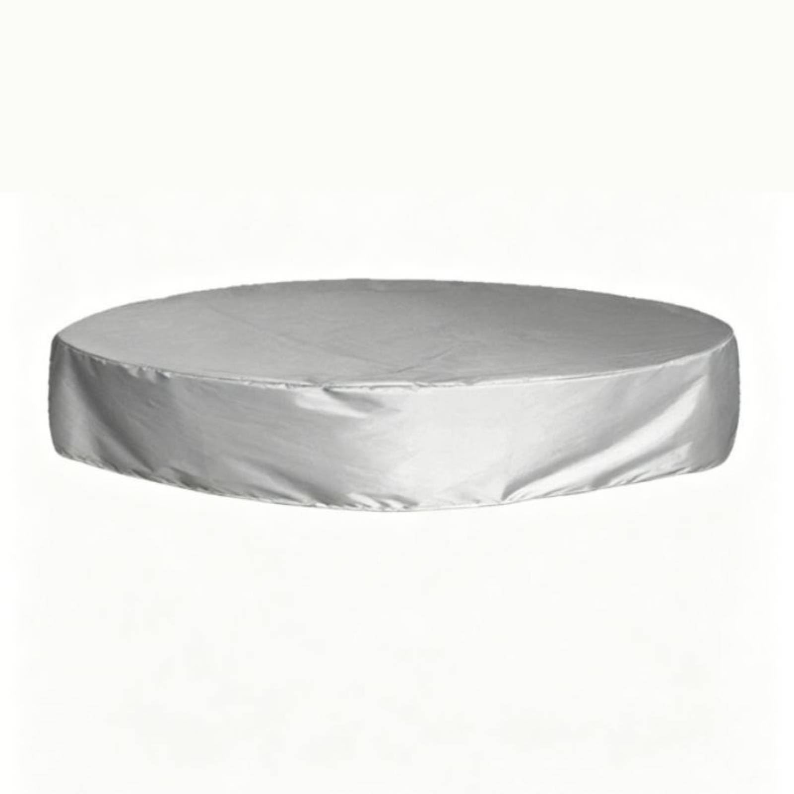 Protection Outdoor Bathtub Cover Dustproof Waterproof Spa Protector Windproof Round Hot Tub Cover for Garden, Backyard, Gray, 190-30cm-image-20