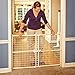 Toddleroo by North States - Quick-Fit Extra-Wide Wire Mesh Wooden Baby Gate: Pressure Mounted Baby Gate for Doorways - Adjustable 29.5 to 50 Inches Wide - 31 Inches Tall