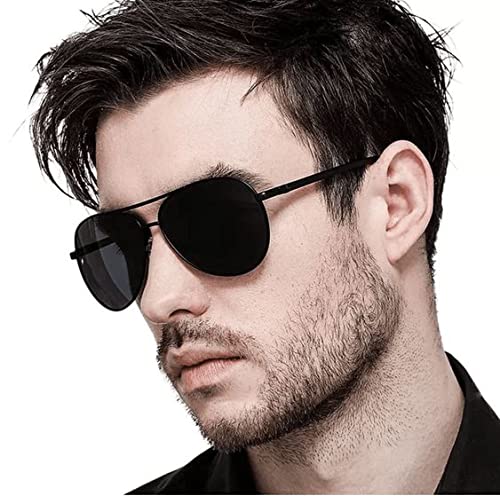 Image of Classic Aviator Sunglasses for Men and Women, Polarized Driving and Outdoors Sunglasses with Metal Frame