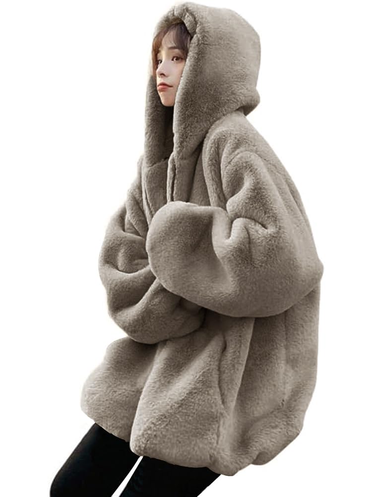 Amazon | [Minesam] ボアジャケット レディース ファー コート