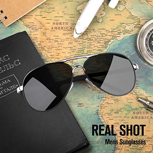 Image of GQUEEN Classic Pilot Polarized Sunglasses Men Women Retro Shades UV400 MOS1