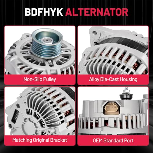 Image of BDFHYK 11340 Alternator Compatible with Nissan 370Z 3.7L V6 2009-2016