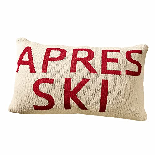 Loberon Kissenhülle Apres Ski, Strick-Optik, Chalet-Flair,...