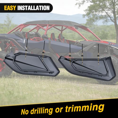 Image of Nilight Lower Door Panels, Lower Door Inserts Compatible with Can Am Maverick X3 MAX XRS /R TURBO /XDS TURBO 2017-2025(4 Doors, Front & Rear)