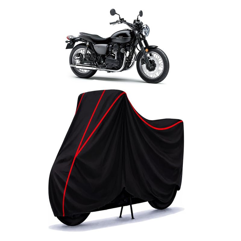 Image of Vulcan 800 Water Resistant Bike Cover for All Motorcycles & Rain | Heavy Duty Taffeta Fabric | UV Protection, Dustproof, Scratchproof | All Weather Two Wheeler Body Cover with Elastic Bottom