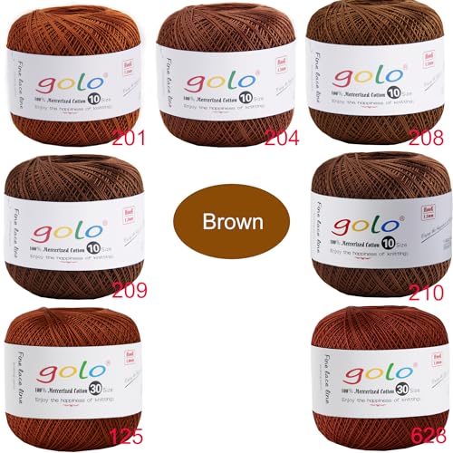 Image of golo Crochet Thread Crochet Yarn for Crocheting Cotton Yarn for Hand Knitting 208