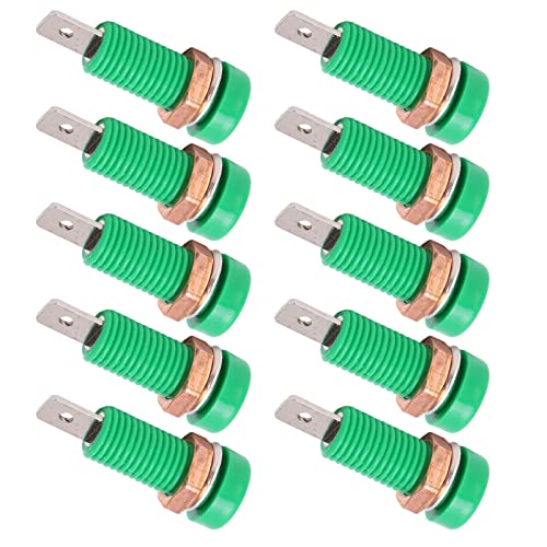 Image of 10PCS 4mm Green Banana Jack Female Socket Panel Mount for Test Equipment Electronic Instruments