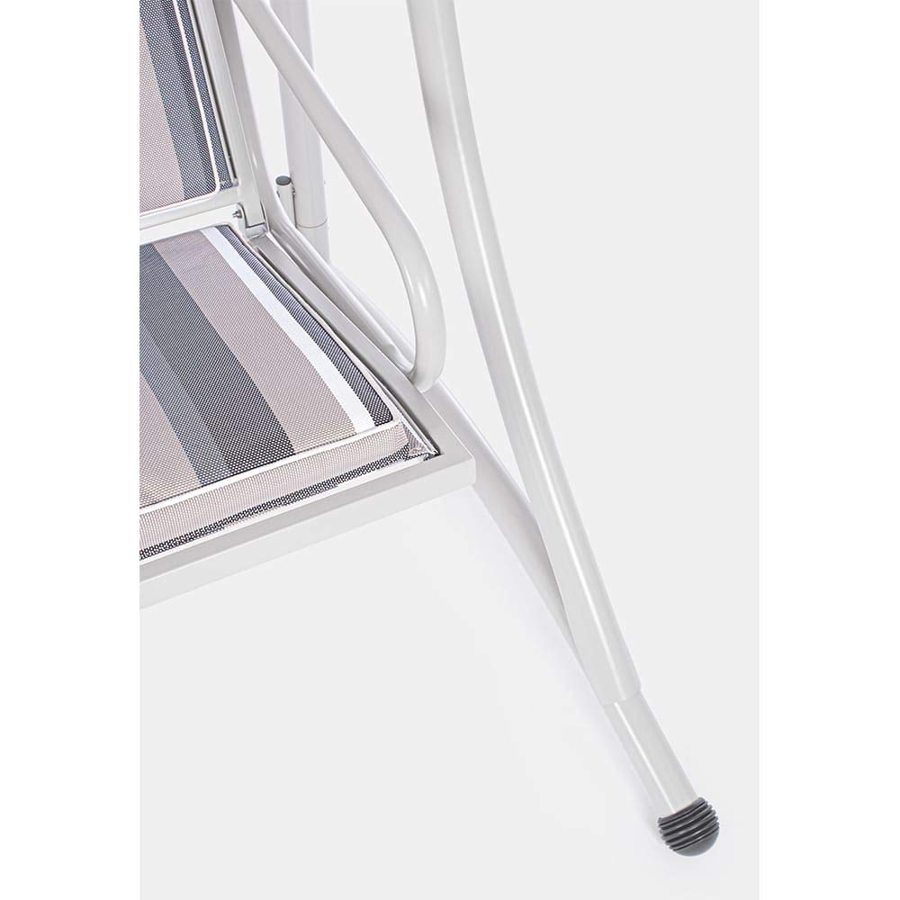 iperbriko Dondolo in Acciaio Due posti Avorio GRELY 145x120x h185 cm