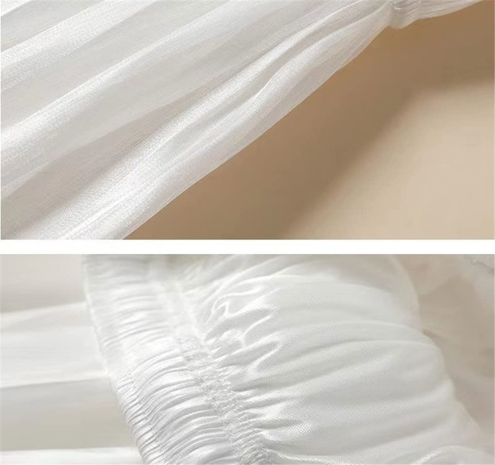 Dninmim Gonna a trapezio da donna a vita alta elastica tinta unita gonna longuette allentata casual primavera estate