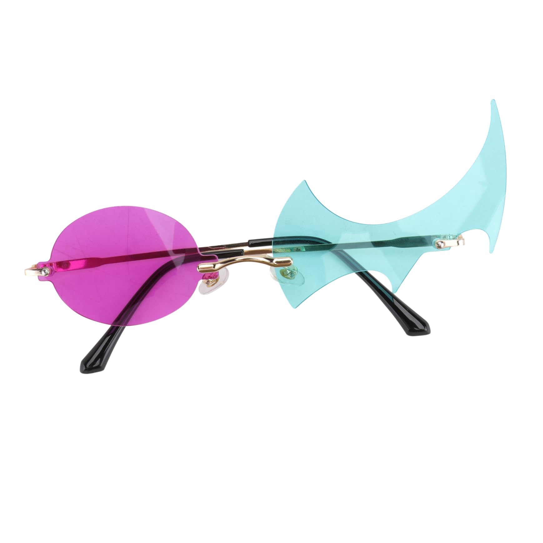 NOLITOY 1 Pair Fire Flame Sunglasses Fashion Decorative Party Photo Props Stylish