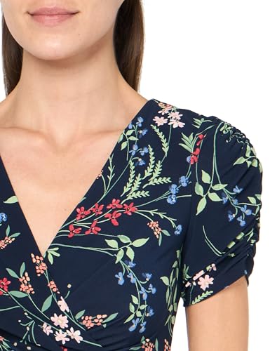 Image of Tommy Hilfiger Floral Ruche Empire Waist Fit-and-Flare