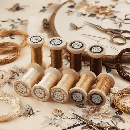Image of Natural 100% Mulberry Handmade Embroidery Silk Thread Silk Floss (27)