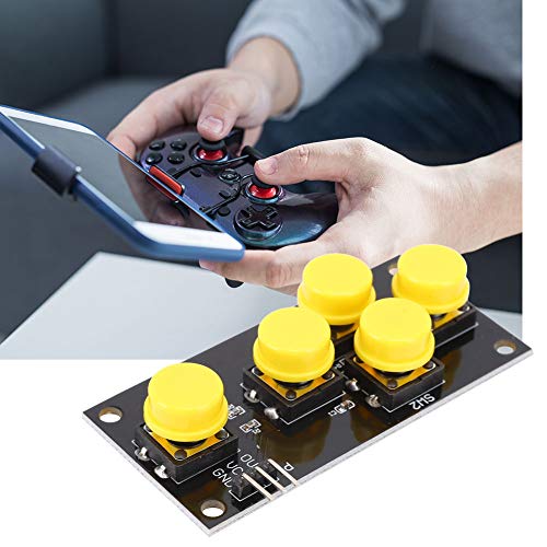 Yctze Módulo de 5 Placas 2 Piezas Placa de Desarrollo de Teclado Teclado AD Simular Módulo de Cinco Teclas Tablero de de Teclas Videojuegos/PC/Accesorios/para Juegos