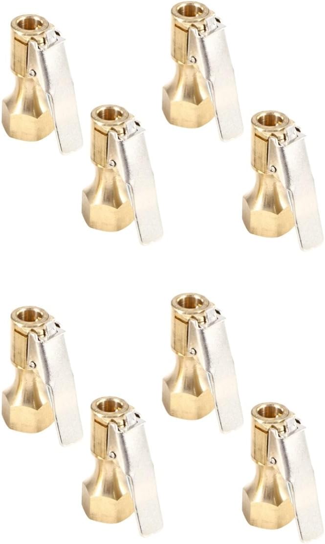 PartyKindom 8pcs Heavy-Duty Lock Air Chuck Portable Air Pump Tire Inflator Clip for Car Locking Chuck for Tyre Inflator