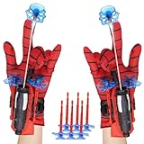 Nhcuijun Spider Web Shooter for Kids age 3-14, Superhero Interactive Fun Children's Educational Spider Launcher Toys for Boys and Girls Costume Cosplay Gift (Black)
