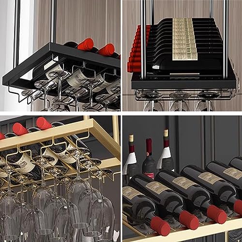 Soporte colgante para copas y botellas de vino 60cm miniatura 5