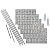 FASÄDE Traditional Style/Pattern 1 Decorative Vinyl Backsplash 15 sq ft Kit in Crosshatch Silver