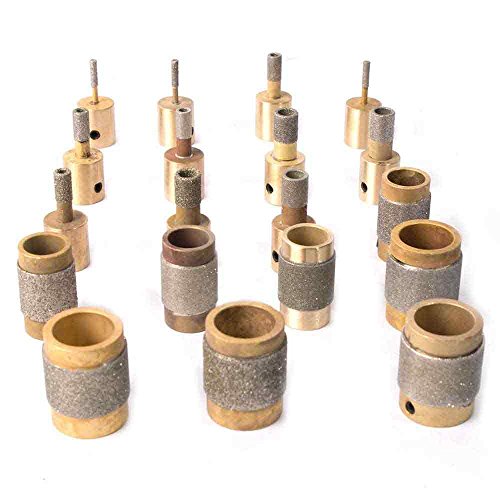 Big Horn 19197 19 Bit Glass Tile and Stone Diamond Grinding Wheel Assortment