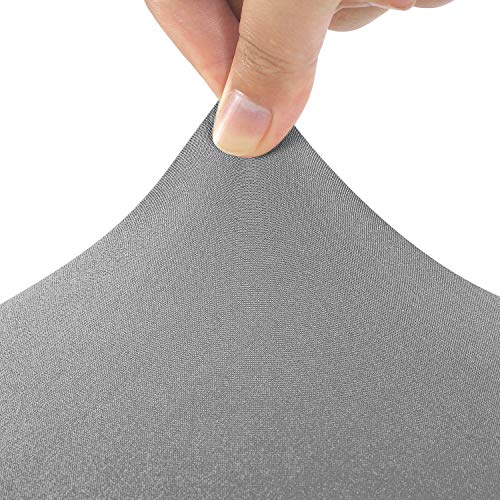 Image of Peomeise 4FT Spandex Table Cover Rectangular Stretch Spandex Tablecloth (Gray,4FT)
