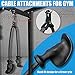 Ergonomic Tricep Rope Pull Down Attachment, Upgraded Long Triceps Rope Cable Attachments for Gym, Lat Pull Down Bar for Cable Machine, Tricep Lat Pulldown Workout Cable Attachments (HAND ROPE-06)
