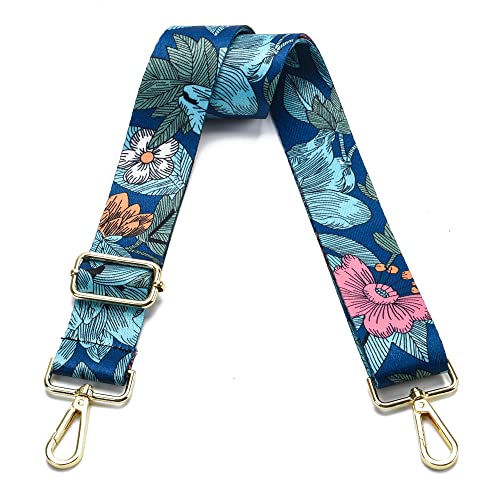 Image of Purse Strap Gold Hardware Replacement Crossbody Bag Strap, Wide Adjustable Shoulder Strap
