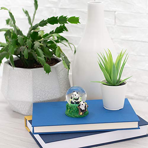 Elanze Designs Bamboo Panda 3 X 3 Miniature Resin Stone 45Mm Water Globe Table Top Figurine #TOP5