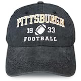 Zihogrc Football Fans City Embroidered Hat for Men Women Adjustable Baseball Unisex Cotton Cap