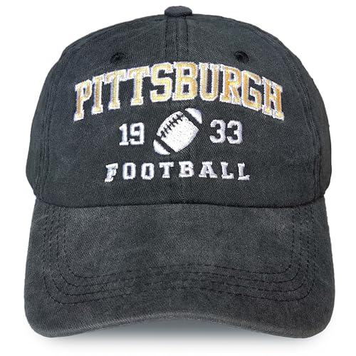 Zihogrc Football Fans City Embroidered Hat for Men Women Adjustable Baseball Unisex Cotton Cap