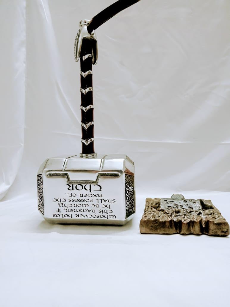 Thor Hammer (Engraved with Base) ||15inch|| Metal Mcu Thor Majolniar Cosplay Movie Replica Avengers Weapon is a Powerful Enchanted war-Hammer (Engraved) (B0D76RV5JF) Amazon Price History, Amazon Price Tracker