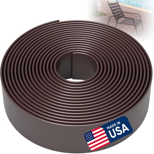 2 Inch Wide 50ft Long Vinyl Strap - Replacement Straps for Patio Chairs - Vinyl Strapping for Patio Furniture Repair - Durable Seat Repair Kit for Lawn Chairs Outdoor Furniture (Brown)