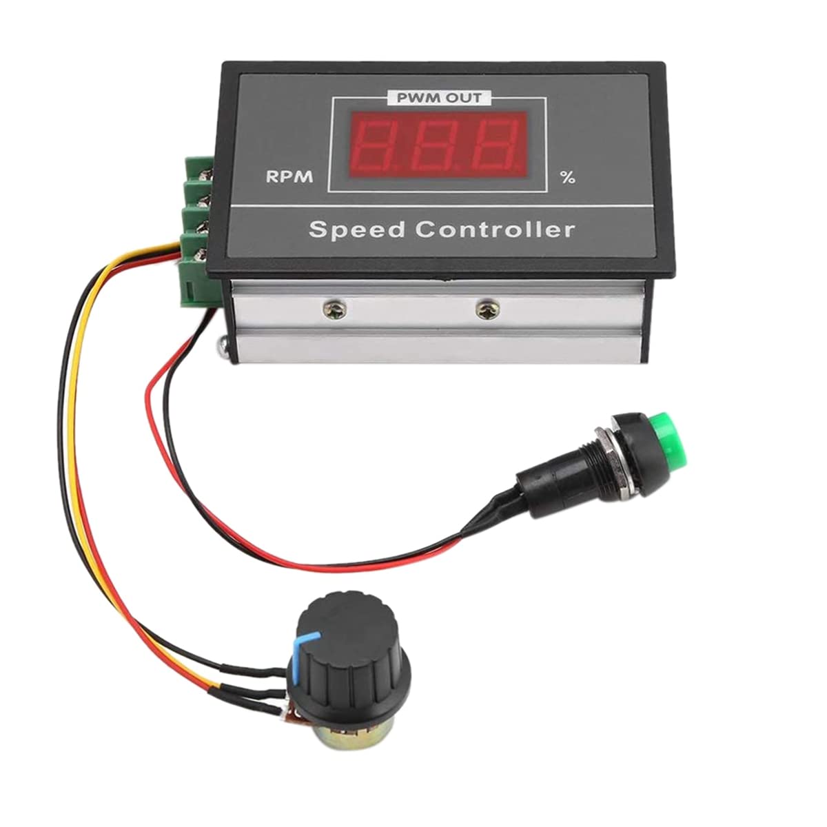 Littimoon DC Motor Speed Controller DC 6-60V 12V-48V 30A PWM Adjustable Stepless Governor Regulator Motor Speed Controller