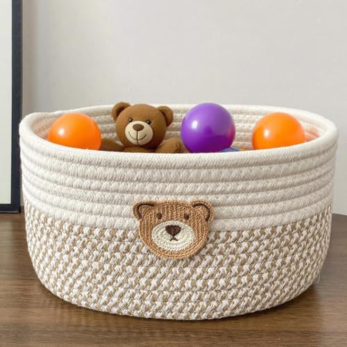 Aufbewahrungskörbe | Baumwollkordel Korb für Hundespielzeug | Baumwoll Organizer Box Deko Geschenk Für Zuhause