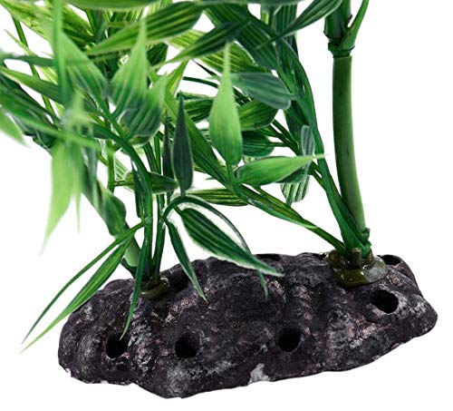 YMZ-2PCS erba artificiale verde a forma di bambù