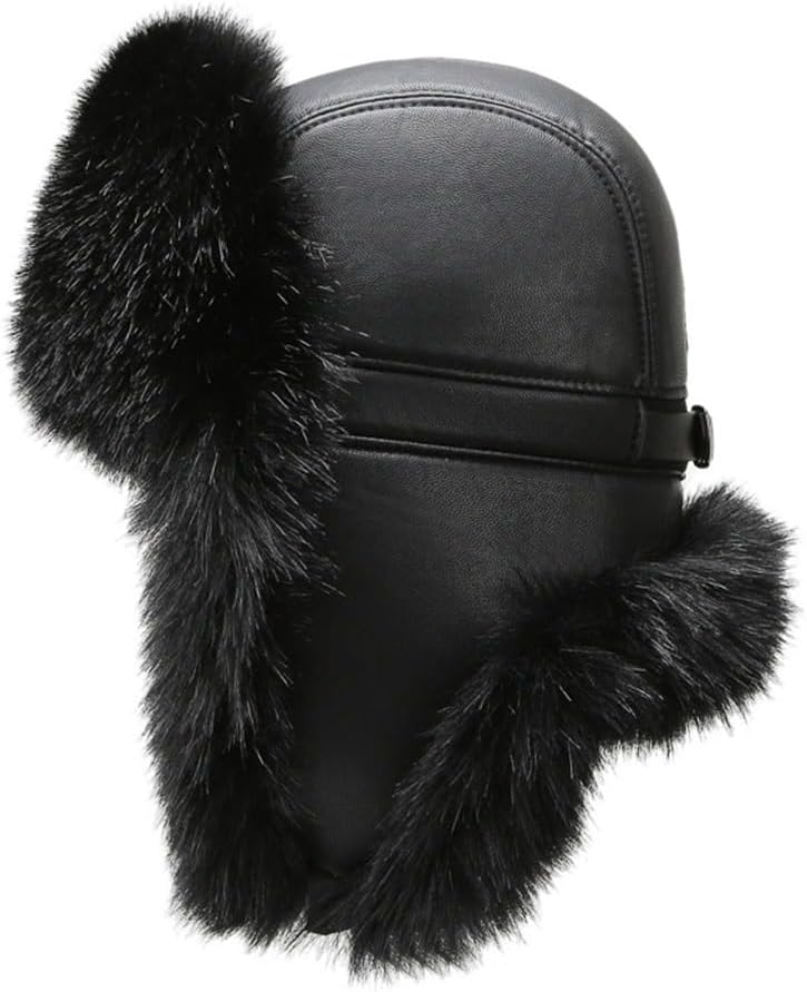 Autumn and Winter Men's Plush and Thick Coldproof Lei Feng Hat, Women's Skiing Windproof