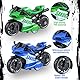 Danbghyuo Motorrad Spielzeug für Kinder,2 PCS Friktion & beweglicher Fahrer-Figur,motorrads Modell spielzeugs Mini Moto Geschenk,Spielzeug-Motorrad für Kinder Weihnachten GeburtstagParty Geschenke