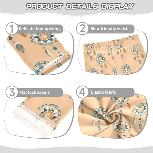 Ethnic Dreamcatcher Girls Leggings Athletic Pants Tights Stretch Bottom3