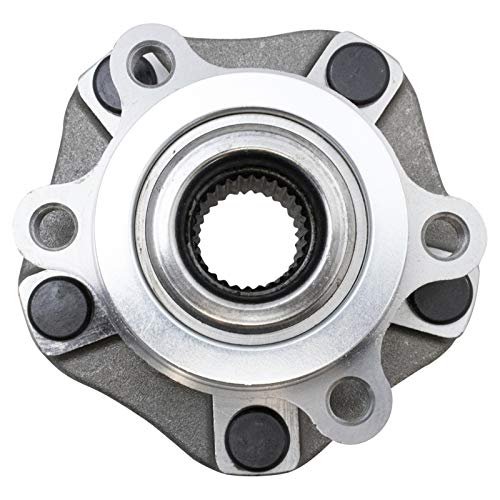 Image of TRQ Front Driver and Passenger Side Wheel Bearing and Hub Assembly Set 2 Piece Compatible with 2015-2018 Chevrolet City Express 2013-2019 Nissan NV200 2013-2019 Sentra 2013-2017 Leaf