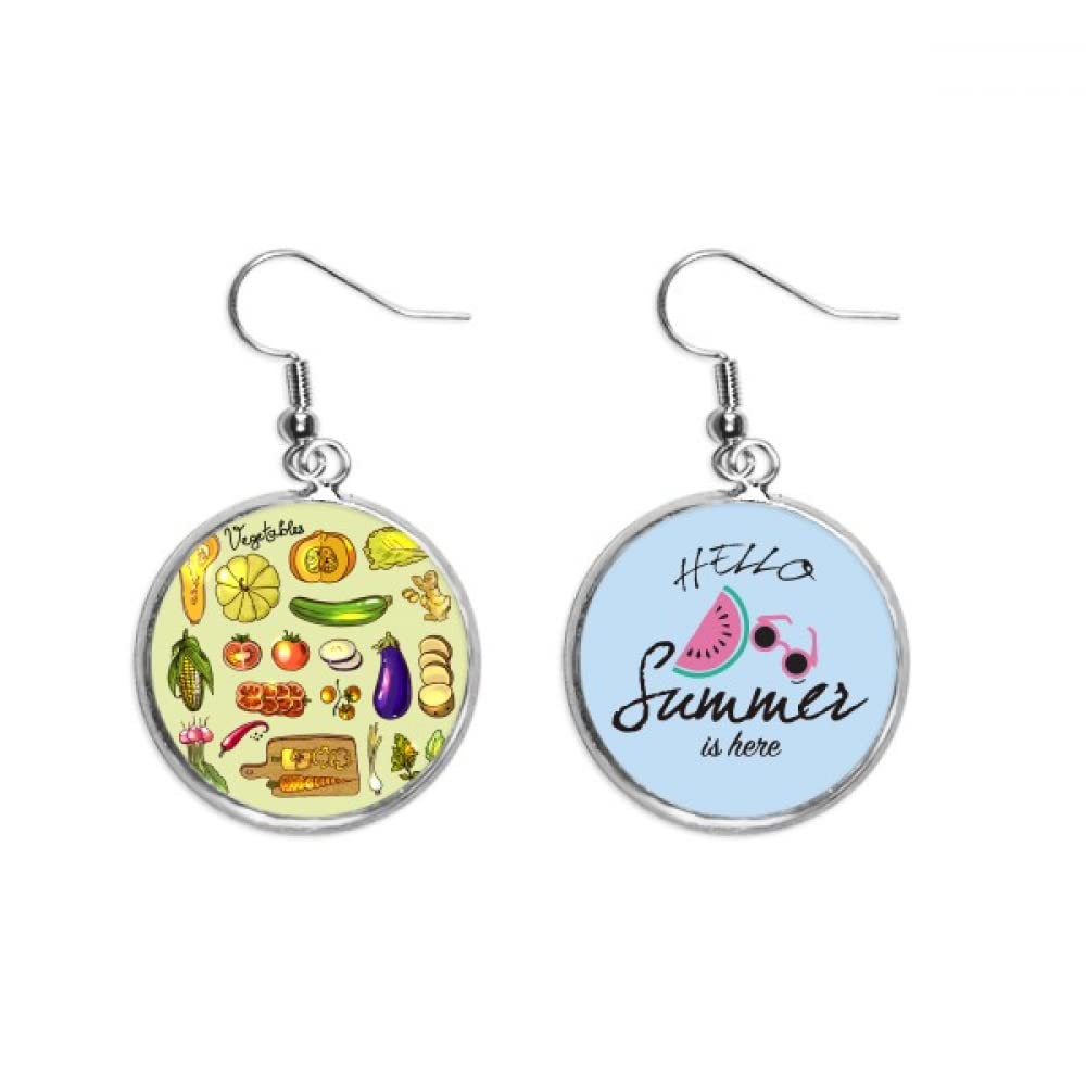 Pendientes de jengibre con diseño artesanal de verduras 5