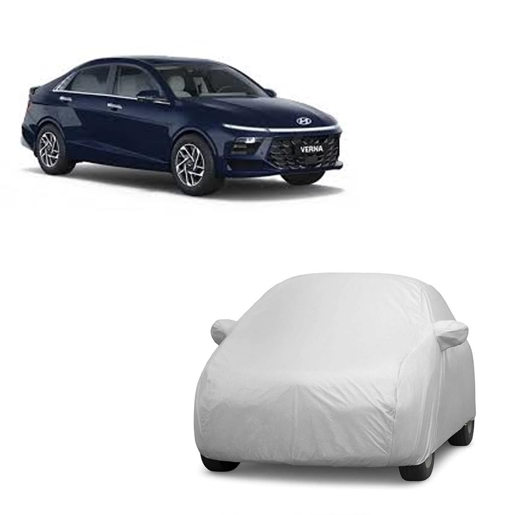Car Body Cover for Hyundai Fluidic Verna (2012) (Without Mirror Pocket) (Silver Matty)-image-47