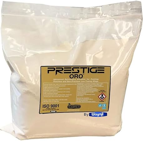 Prestige ORO 5Lb Premium Jewelry Making Casting Powder Lost Wax Investment Powder for Gold, Silver ETC