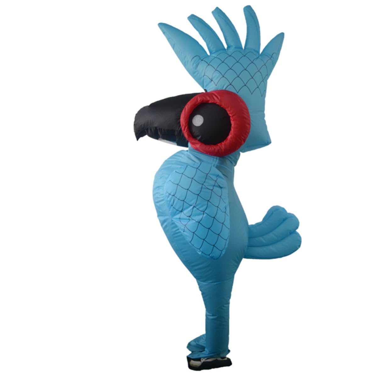 BESPORTBLE Costume Gonfiabile Pappagallo Blu in Poliestere, per Festa