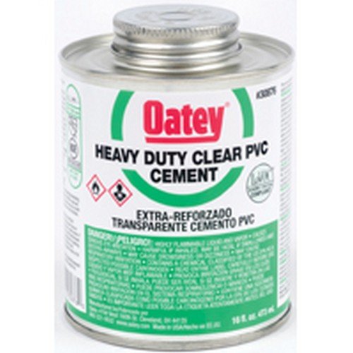 Oatey Heavy Duty Clear Cement For PVC 16 oz.