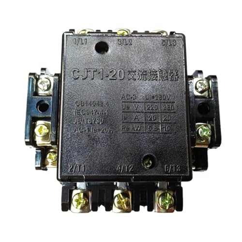 Contacteur CA 20A CJT1-20 évitez les pannes moteur avec sa bobine 380V tripolaire 2NO 2NC