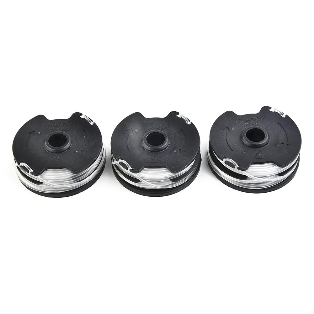Lot de 3 bobines de fil de rechange for coupe-bordures Parkside PRT 550 A1, A3 et A5. Longueur totale : 8,3 m. Accessoires inclus.